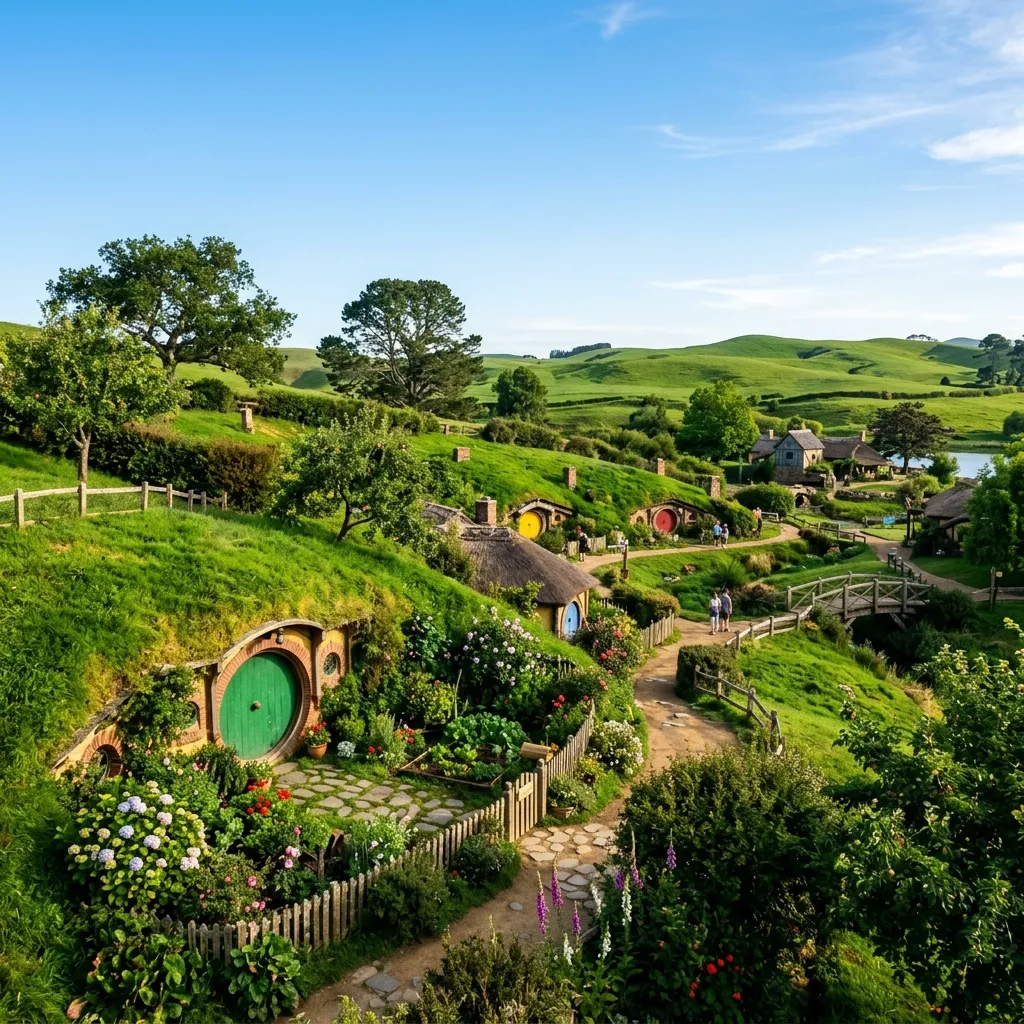 Hobbiton Movie Set