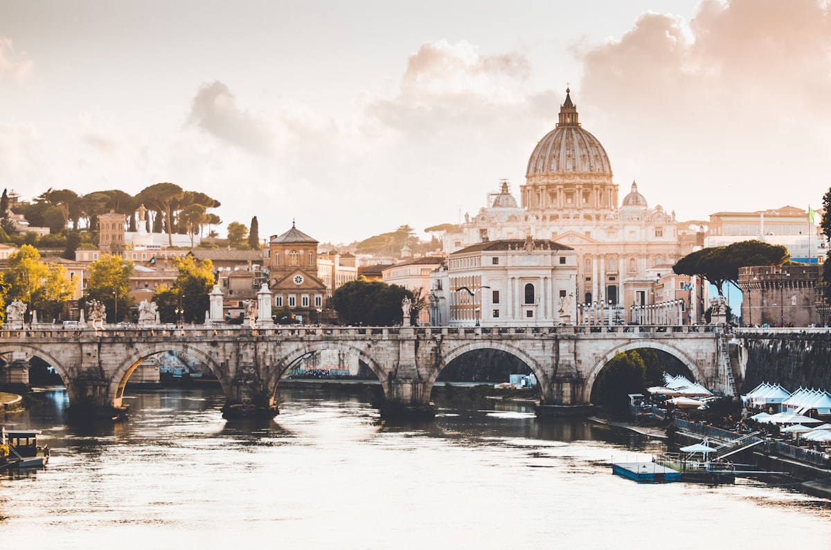 Ancient Roman ruins and modern tech integration — where history and future meet in Italy